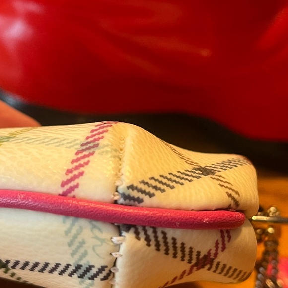 Coach Heritage Tattersall Kiss Lock Bag with Coach‎ Hangtag EUC - Picture 5 of 7